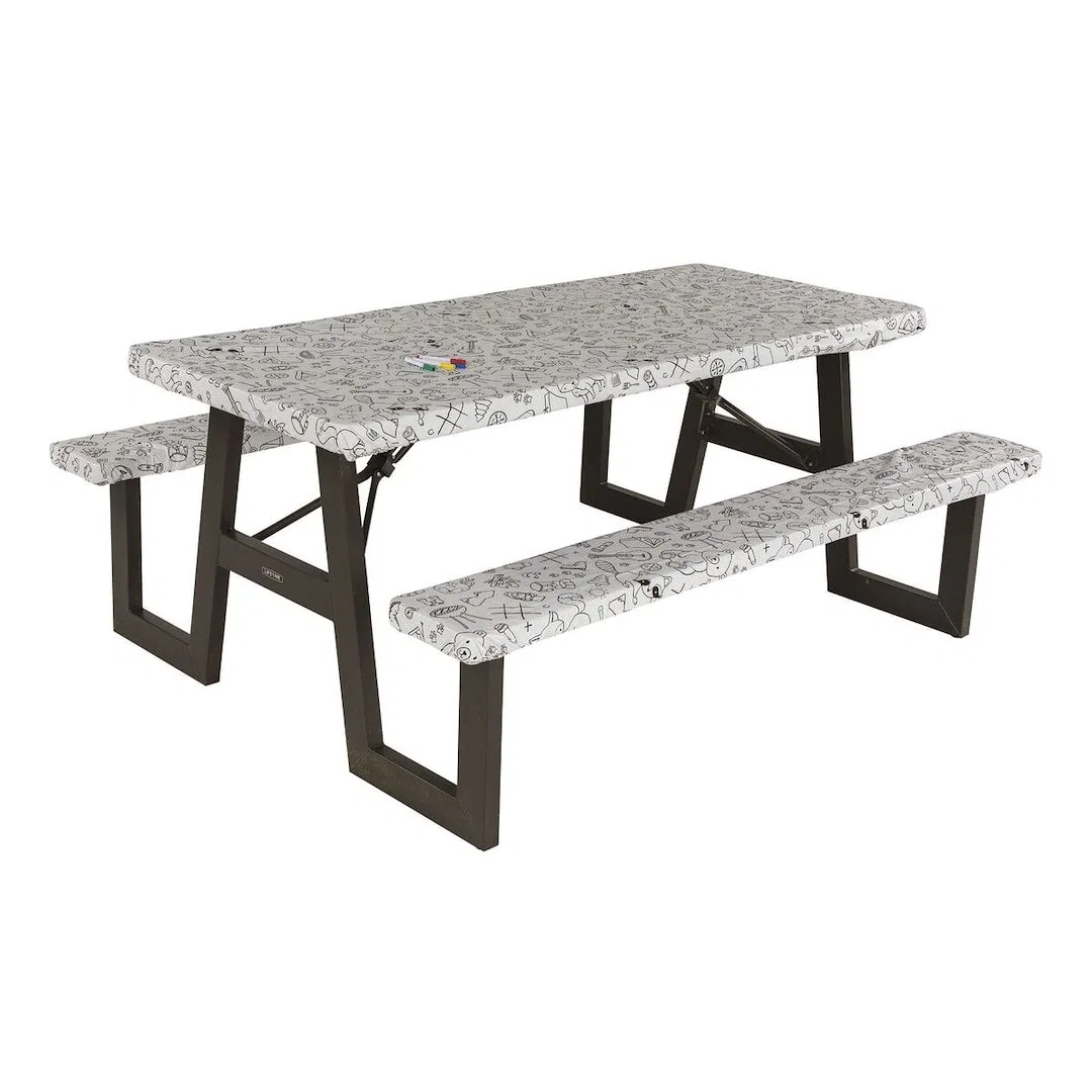2023051696 – LIPPERT COMP Tablecloth, Rectangular Fits Standard Picnic Table 72 Inch Length x 27 Inch Width And Stand...