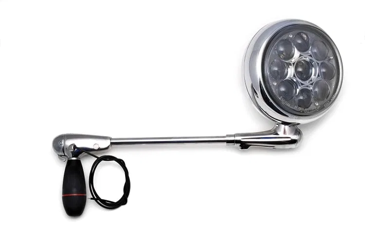 335CL – UNITY Spotlight, 30 Watt LED 6 Inch Chrome Round Housing White Light Post Mount