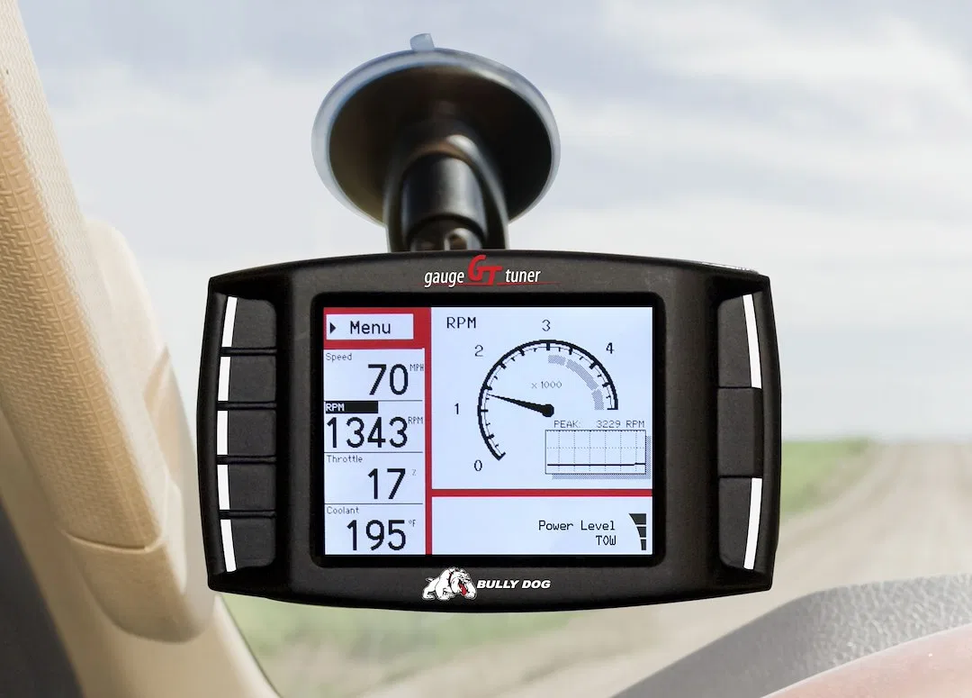 40420 – BULLY DOG Computer Programmer, Performance In-Cabin With Navigation Buttons Reads and Clears Diagnostic Troub...