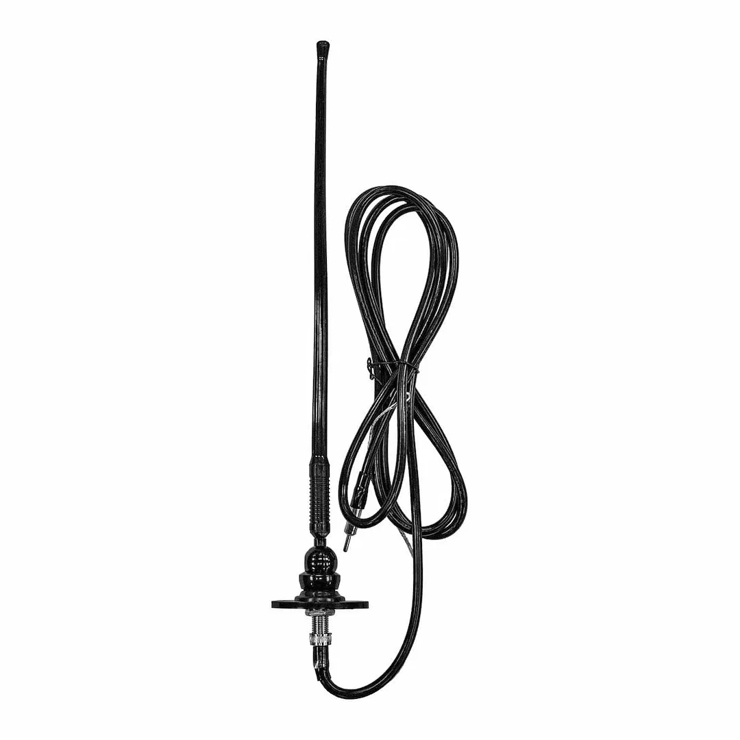 44US01R – ASA AM/ FM Antenna, Black Rubber