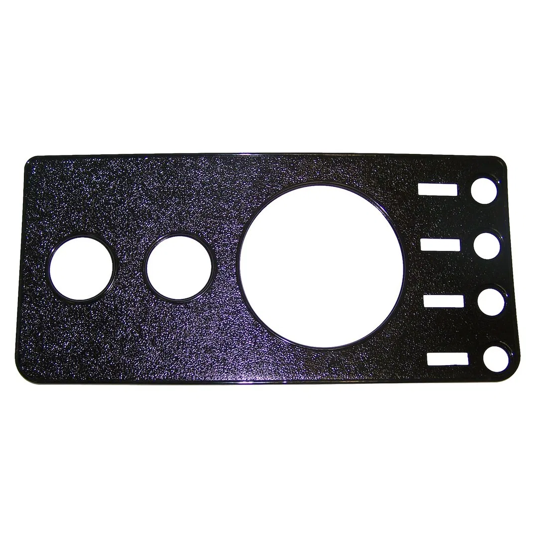 5457117NR – CROWN AUTO Dash Panel Overlay, Black Plastic