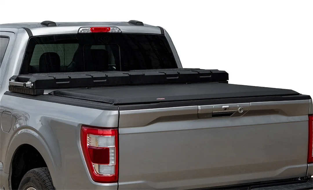 61339 – ACCESS Tonneau Cover, Soft Roll-Up Hook And Loop Low Profile Black Vinyl Lockable Using Tailgate Handle Lock ...