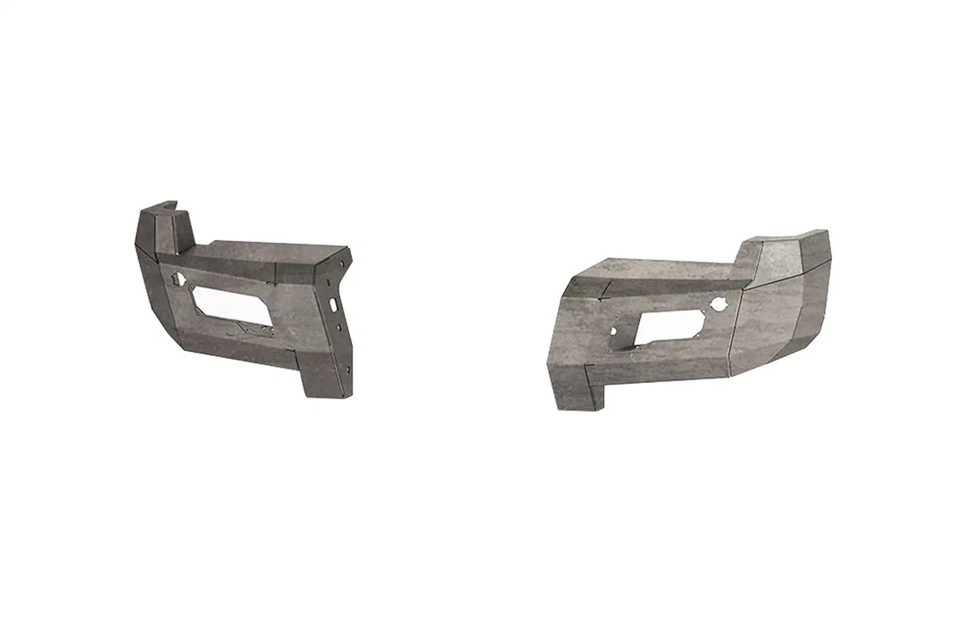6172DR0 – ROAD ARMOR Bumper End, Raw Steel Without Shackle Mounts