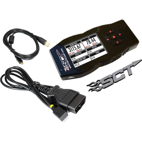 7015PEO – SCT Computer Programmer, Performance Handheld With Navigator Buttons With Rev Limiter Reads and Clears Diag...
