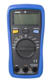 703073 – ANCOR Circuit Tester, Clear Digital LCD Display Auto Ranging Frequency 12-Function Multi-Meter Auto Ranging ...