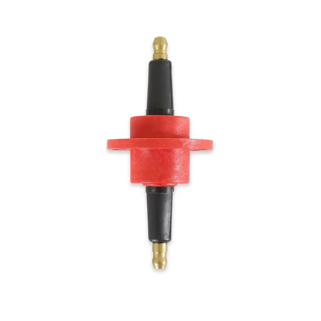 8211 – MSD CO. Ignition Coil Wire Firewall Feed Through, Red Rynite
