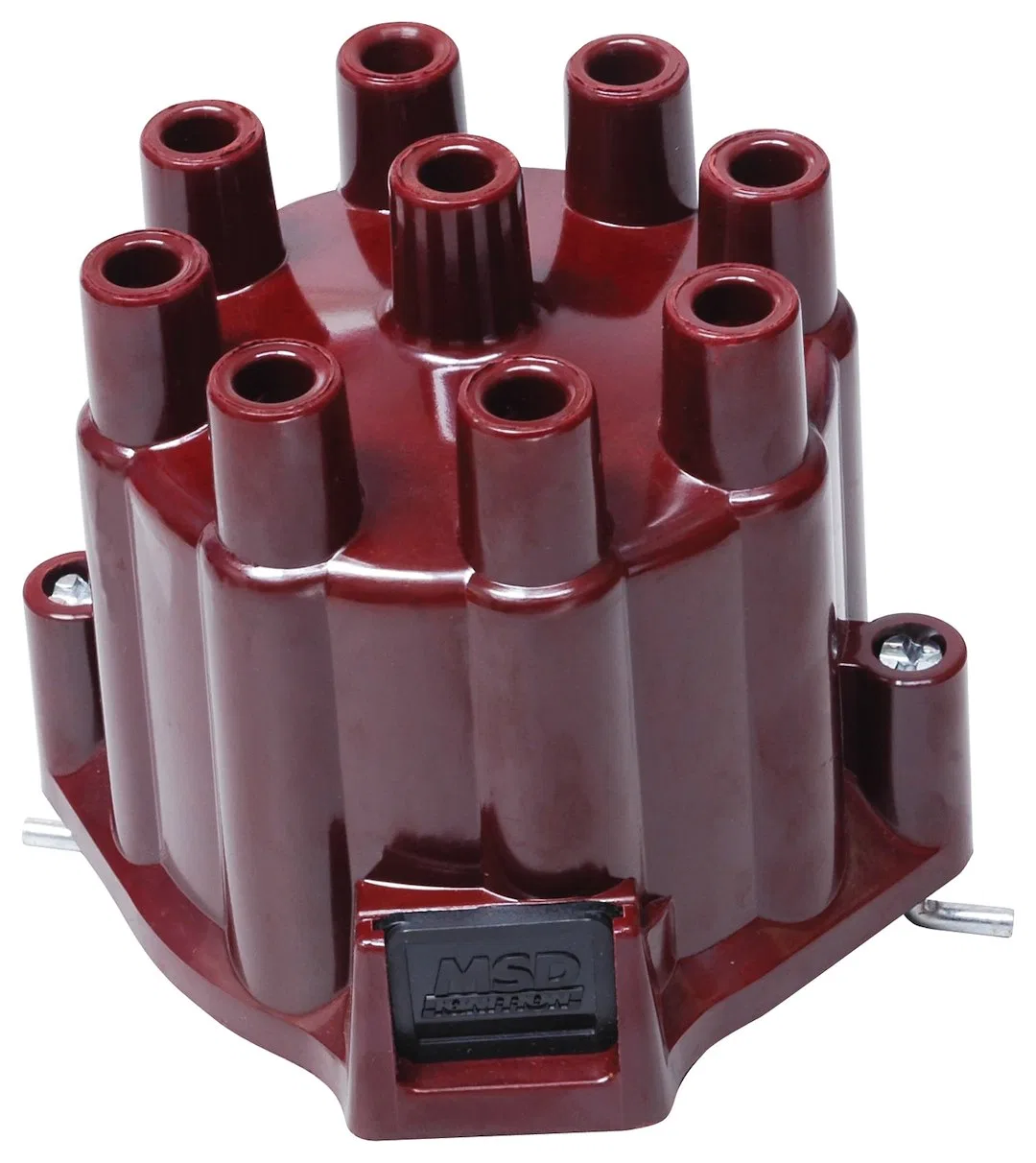 8437 – MSD CO. Distributor Cap, For Use With Chevy V8 Engines Standard Cap Bolt Down Socket Style Posts Brown