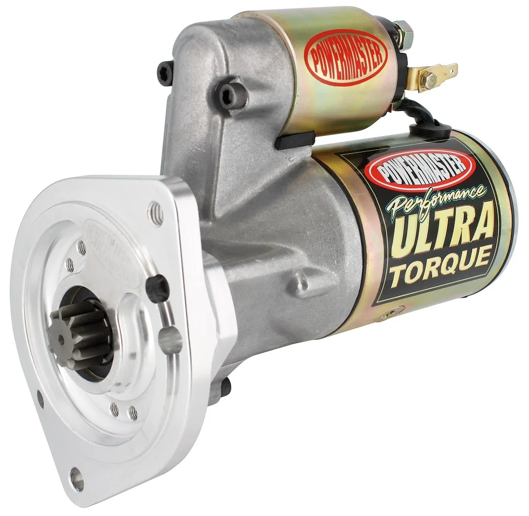 9405 – POWERMASTER Starter, Mini Starter 4.4:1 Gear Reduction Ratio 18:1 Compression Natural Finish