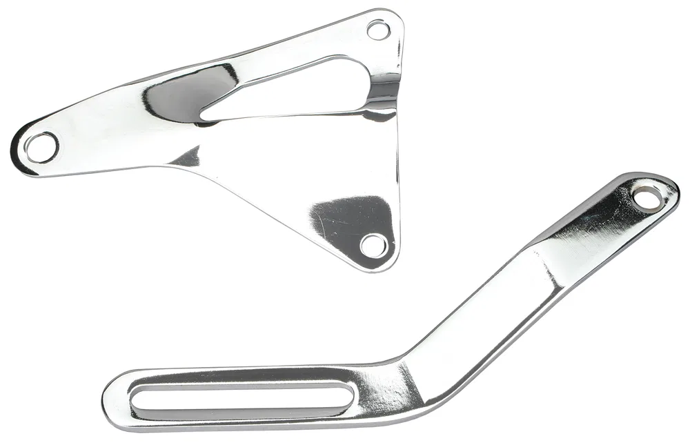 9455 – TRANSDAPT Alternator Bracket, Chrome Steel