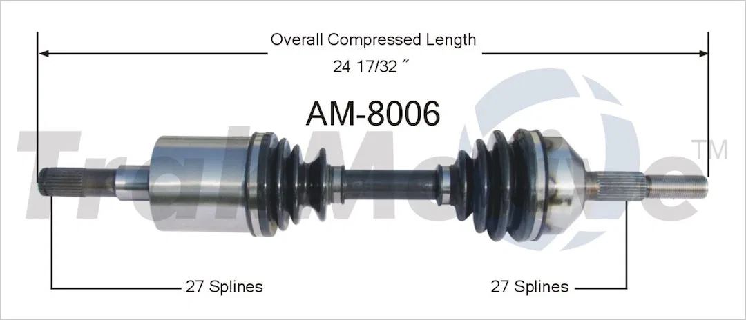 AM-8006 – TRAKMOTIVE CV Axle Shaft, OEM Replacement