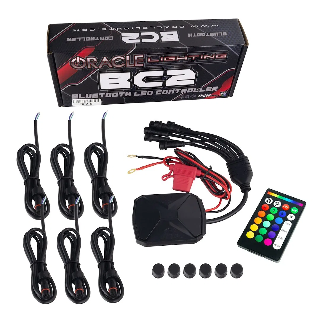 BC2-6 – ORACLE LIGHT Multi Purpose Light Controller, Use To Control Lights Through Smartphone 12 To 24 Volts Bluetoot...