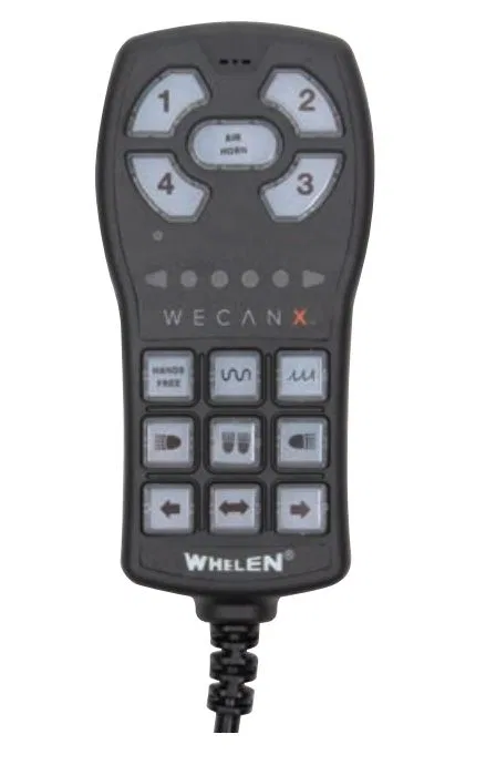 CCTL5 – WHELEN Accessory Control Module, 5-Position Progressive Light/ Siren Control With 9 Push Buttons And Micropho...