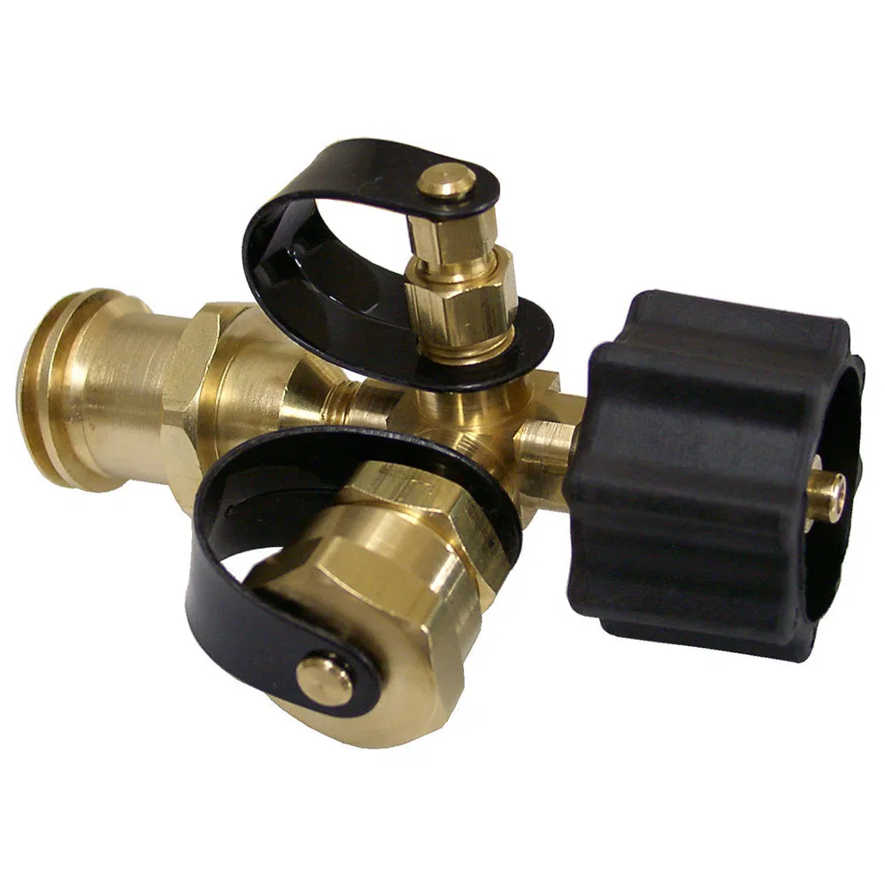 ME422 – AP PRODUCTS Propane Adapter Fitting, Tee Style Brass Single