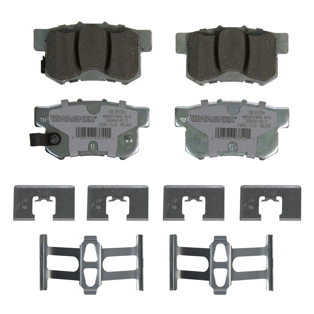 OEX536 – WAGNER BRAKE Brake Pad, OE Replacement Premium Low-Copper Ceramic