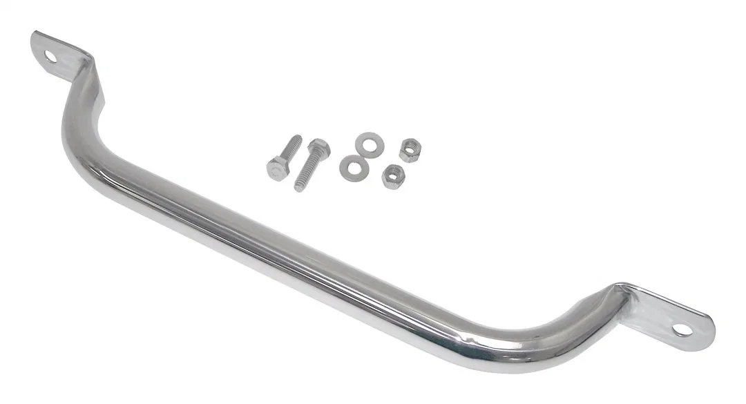 RT34026 – CROWN AUTO Interior Grab Bar, Polished Stainless Steel Dash Mount Single