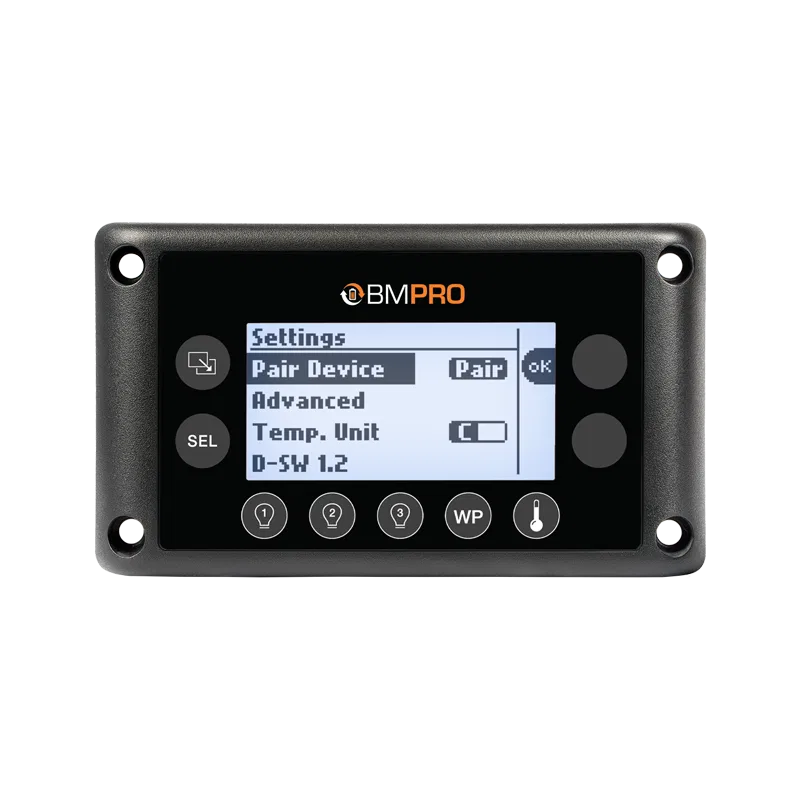 RVMD50B – BMPRO RV Control System, Replacement LED Display For RVMaster Systems Bluetooth/ RV-C Connection Keypad Int...