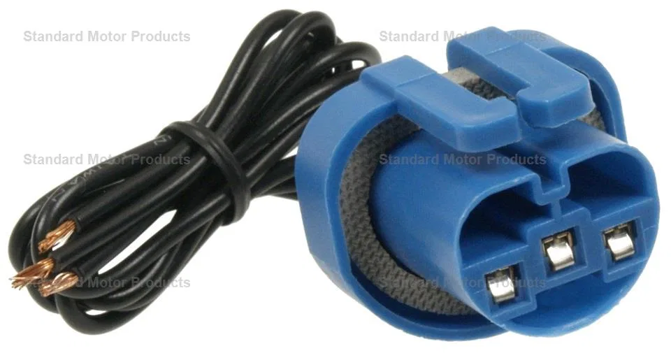 S-525 – STANDARD IGN Headlight Socket, OE Replacement 3 Terminal Female Blue