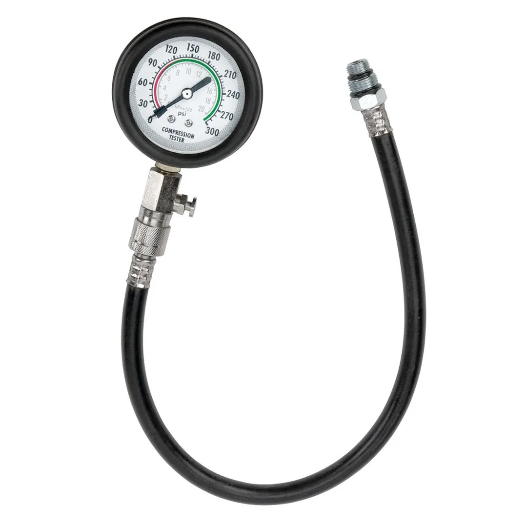 W80579 – PERFORM TOOL Compression Tester, 0 To 300 PSI Pressure Range 11 Inch Rubber Hose Length