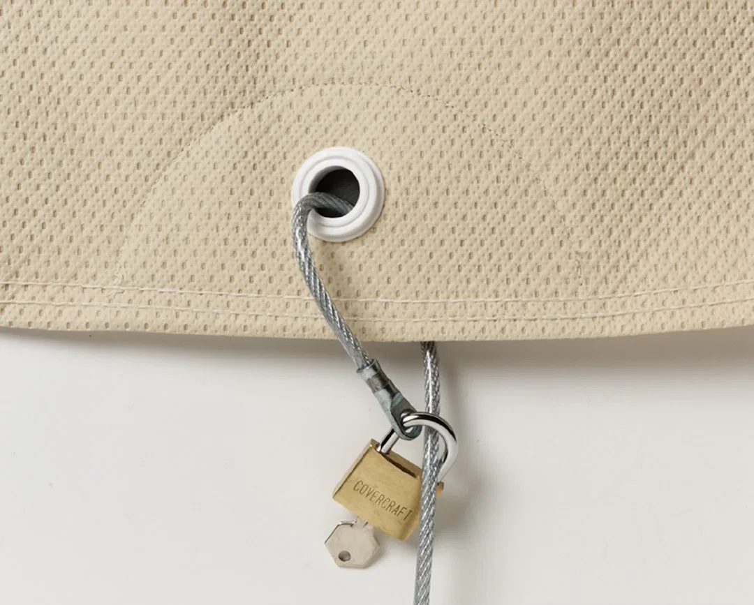 ZCBL – COVERCRAFT Cable Lock, Coated Steel Cable Brass Key Lock
